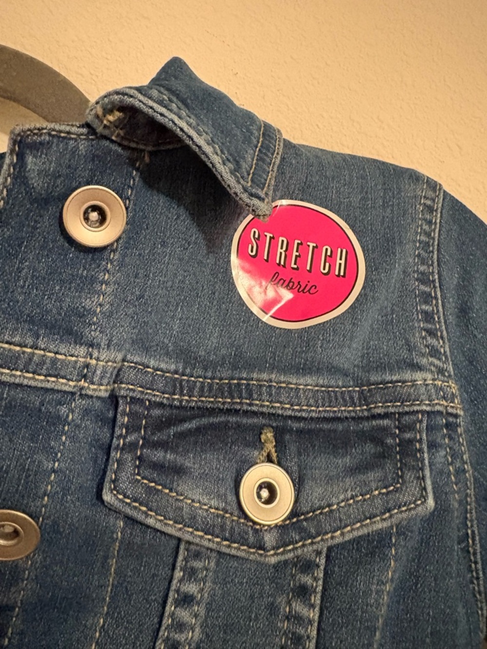 NWT The Children's Place Girls' Blue Denim Jacket Size Medium - Picture 3 of 6